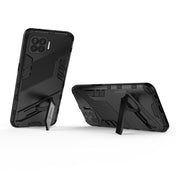 For OPPO F17 Pro Punk Armor 2 in 1 PC + TPU Shockproof Case with Invisible Holder(Black) Eurekaonline