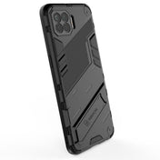 For OPPO F17 Pro Punk Armor 2 in 1 PC + TPU Shockproof Case with Invisible Holder(Black) Eurekaonline