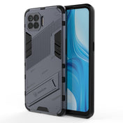 For OPPO F17 Pro Punk Armor 2 in 1 PC + TPU Shockproof Case with Invisible Holder(Grey) Eurekaonline