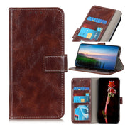 For OPPO F17 Pro Retro Crazy Horse Texture Horizontal Flip Leather Case with Holder & Card Slots & Photo Frame & Wallet(Brown) Eurekaonline