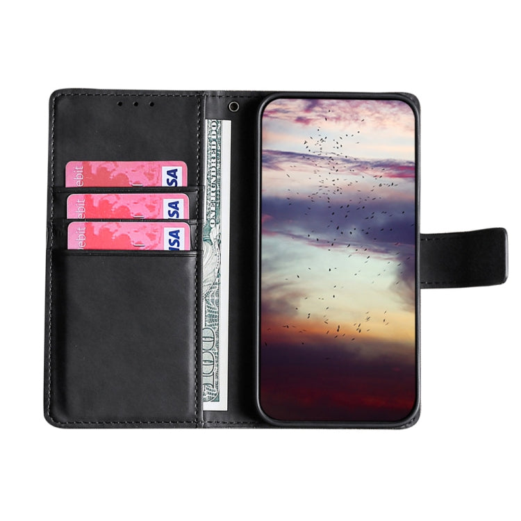 For OPPO F17 Pro Skin Feel Crocodile Texture Magnetic Clasp Horizontal Flip PU Leather Case with Holder & Card Slots & Wallet(Black) Eurekaonline