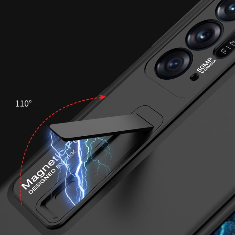 For OPPO Find N GKK Integrated Ultra-thin Full Coverage Phone Flip Case(Black) Eurekaonline