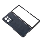 For OPPO Find N2 Cowhide Texture PU Phone Case(Blue) Eurekaonline