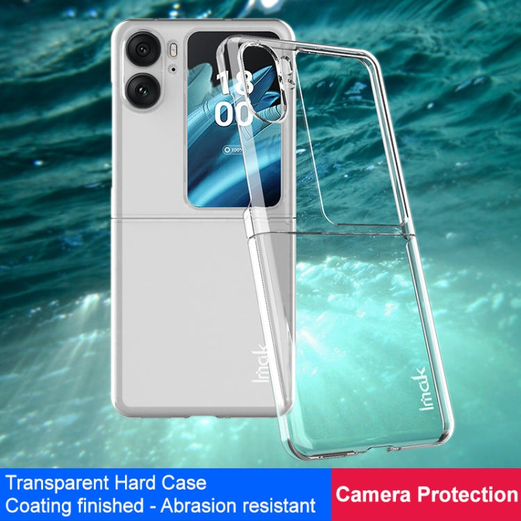 For OPPO Find N2 Flip 5G imak Wing II Pro Series Wear-resisting Crystal Phone Case(Transparent) Eurekaonline