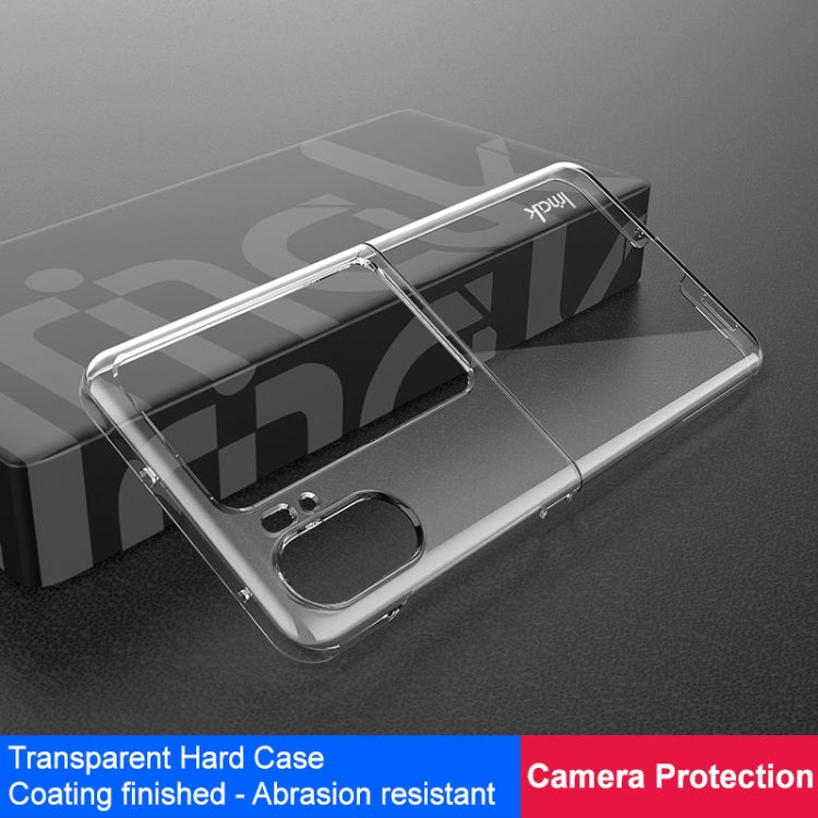 For OPPO Find N2 Flip 5G imak Wing II Pro Series Wear-resisting Crystal Phone Case(Transparent) Eurekaonline