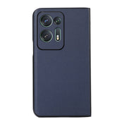 For OPPO Find N2 Lambskin Texture Genuine Leather Phone Case(Blue) Eurekaonline