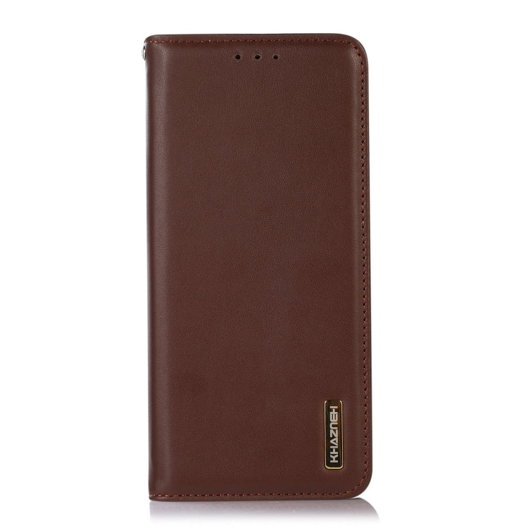 For OPPO Find X5 Pro 5G KHAZNEH Nappa Top Layer Cowhide Leather Phone Case(Brown) Eurekaonline