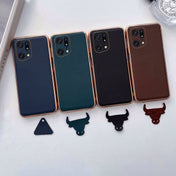 For OPPO Find X5 Pro Genuine Leather Xiaoya Series Nano Plating Phone Case(Black) Eurekaonline