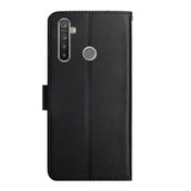 For OPPO Realme 5 Pro Genuine Leather Fingerprint-proof Horizontal Flip Phone Case(Black) Eurekaonline