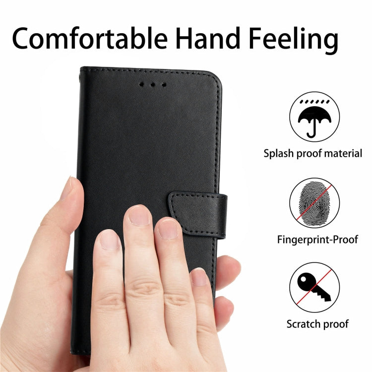 For OPPO Realme 6 Genuine Leather Fingerprint-proof Horizontal Flip Phone Case(Black) Eurekaonline