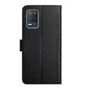 For OPPO Realme 8 5G Genuine Leather Fingerprint-proof Horizontal Flip Phone Case(Black) Eurekaonline