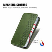 For OPPO Realme GT Master Cubic Grid Pressed Horizontal Flip Magnetic PU Leather Case with Holder & Card Slots & Wallet(Green) Eurekaonline