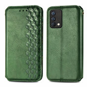 For OPPO Realme GT Master Cubic Grid Pressed Horizontal Flip Magnetic PU Leather Case with Holder & Card Slots & Wallet(Green) Eurekaonline