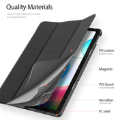 For OPPO Realme Pad 10.4 DUX DUCIS Domo Series Magnetic PU Tablet Case Eurekaonline