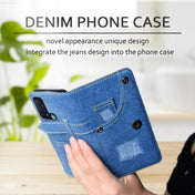 For OPPO Reno5 A Japan Version Denim Horizontal Flip Leather Case with Holder & Card Slot & Wallet(Dark Blue) Eurekaonline