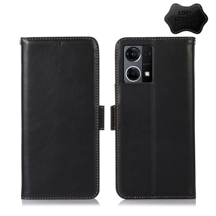F21 Pro 4G Crazy Horse Top Layer Cowhide Leather Phone Case(Black) Eurekaonline