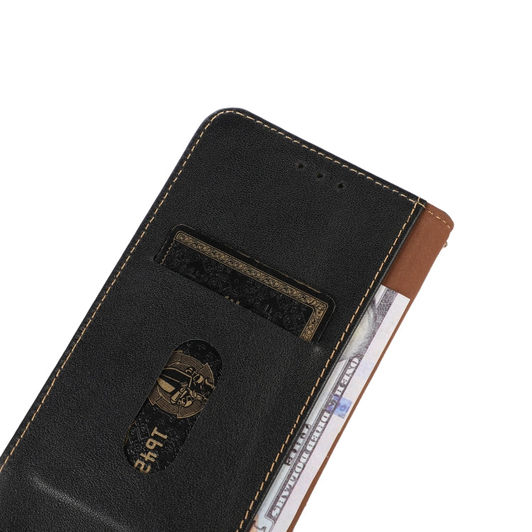 For OPPO Reno7 SE 5G KHAZNEH Nappa Top Layer Cowhide Leather Phone Case(Black) Eurekaonline