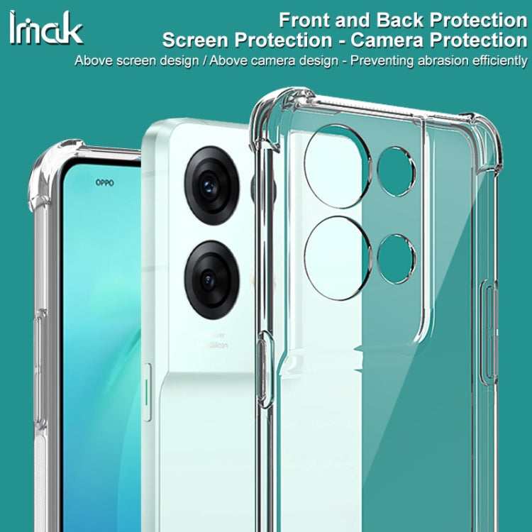 For OPPO Reno8 Pro+ 5G / Reno8 Pro 5G Global IMAK All-inclusive Shockproof Airbag TPU Case with Screen Protector (Transparent) Eurekaonline