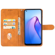 For OPPO Reno8 Z Leather Phone Case(Brown) Eurekaonline