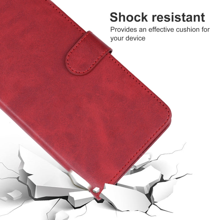 For OPPO Reno8 Z Leather Phone Case(Red) Eurekaonline
