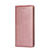 For OPPO Reno9 Pro+ 5G Gloss Oil Solid Color Magnetic Leather Phone Case(Rose Gold) Eurekaonline