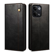 For OPPO Reno9 Pro Oil Wax Crazy Horse Texture Leather Phone Case(Black) Eurekaonline