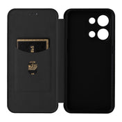 For OPPO Reno9 / Reno9 Pro 5G Carbon Fiber Texture Flip Leather Phone Case(Black) Eurekaonline