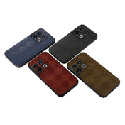 For OnePlus 10 Pro 5G Weave Plaid PU Phone Case(Brown) Eurekaonline
