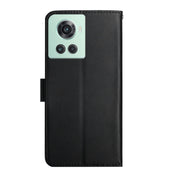 For OnePlus 10R Genuine Leather Fingerprint-proof Horizontal Flip Phone Case(Black) Eurekaonline