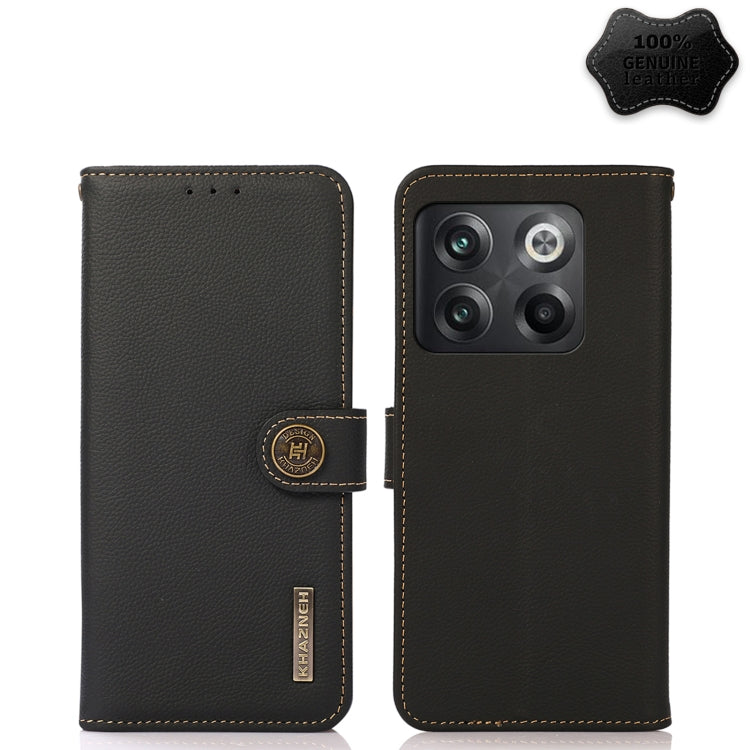 Ace Pro KHAZNEH Custer Texture RFID Genuine Leather Phone Case(Black) Eurekaonline