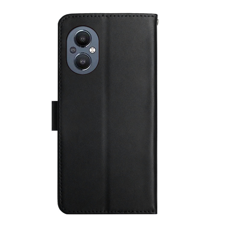 For OnePlus Nord N20 5G Genuine Leather Fingerprint-proof Horizontal Flip Phone Case(Black) Eurekaonline
