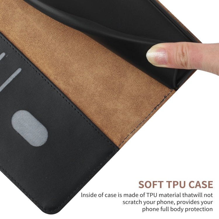 For OnePlus Nord N300 Genuine Leather Fingerprint-proof Flip Phone Case(Black) Eurekaonline