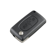 For PEUGEOT 2 Buttons Intelligent Remote Control Car Key with Integrated Chip & Battery & Holder, without Grooved, Frequency: 433MHz Eurekaonline