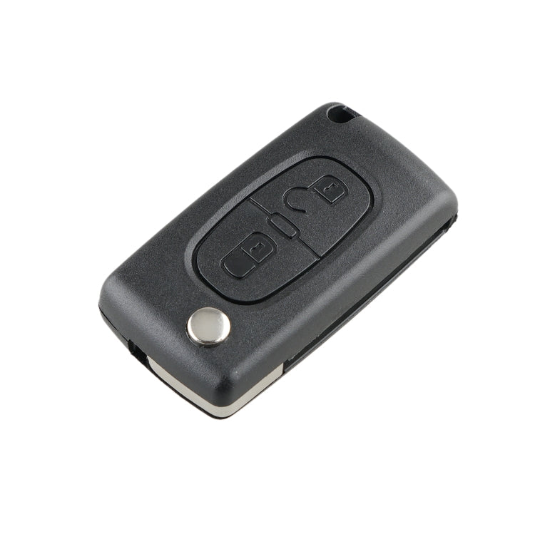 For PEUGEOT 2 Buttons Intelligent Remote Control Car Key with Integrated Chip & Battery & Holder, without Grooved, Frequency: 433MHz Eurekaonline
