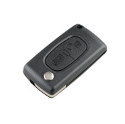 For PEUGEOT 2 Buttons Intelligent Remote Control Car Key with PCF7961 Integrated Chip & Battery & Holder & Slotted Key Blade & ASK Signal, Frequency: 433MHz Eurekaonline