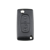 For PEUGEOT Car Keys Replacement 2 Buttons Square Car Key Case with Grooved and Holder Eurekaonline
