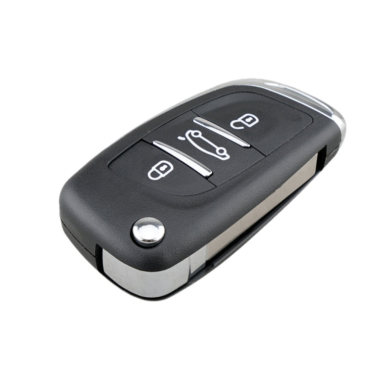 For PEUGEOT Car Keys Replacement 3 Buttons Car Key Case with Grooved and Holder Eurekaonline