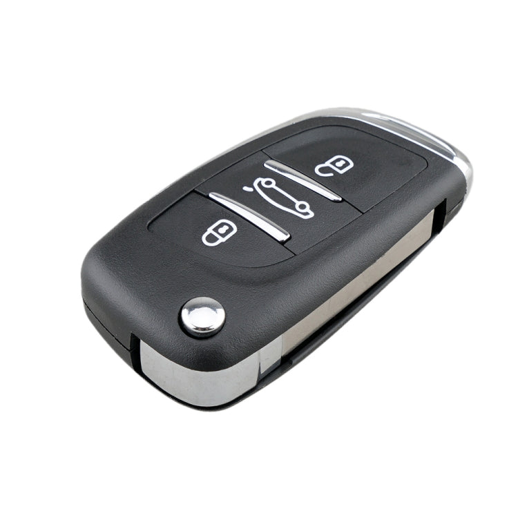 For PEUGEOT Car Keys Replacement 3 Buttons Car Key Case with Holder, without Grooved Eurekaonline