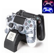 For Playstation 4 /PS4 pro /PS4 Slim Wireless Controller LED Indicator Charger Double Handle Dual USB Charging Dock Station Stand Eurekaonline