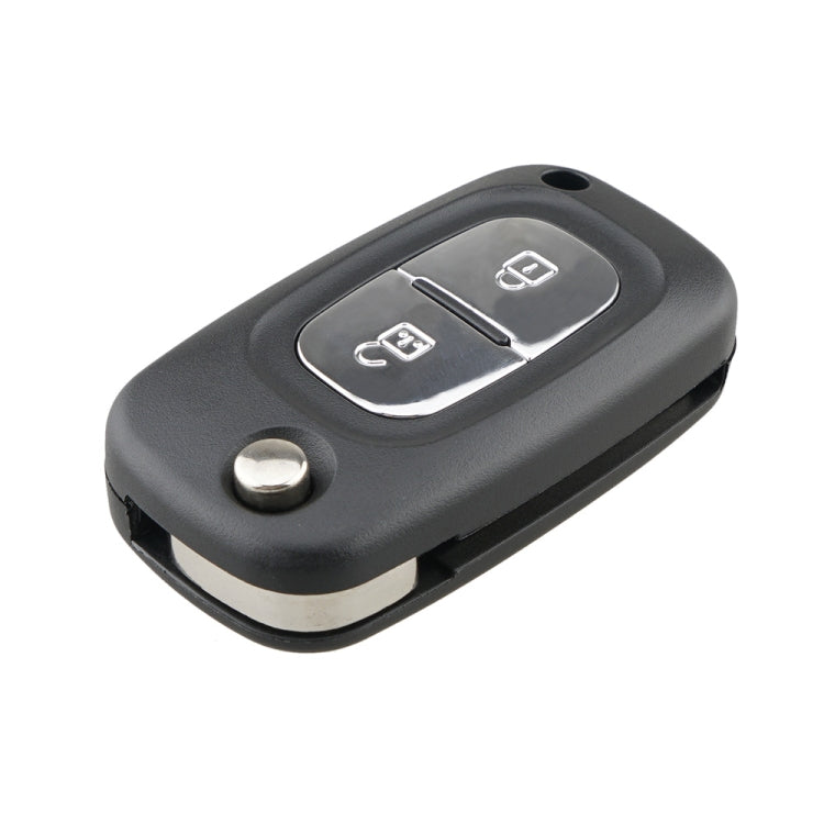 Folding Keyless Remote Car Key Case For Renault Clio Kangoo Modus 2 Button  Uncut Blade Car Key Shell Flip Fob Car Cover Case