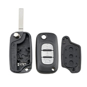 For RENAULT Clio / Megane / Kangoo / Modus Car Keys Replacement 3 Buttons Car Key Case with Foldable Key Blade Eurekaonline