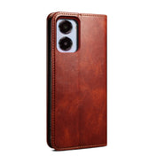 For Realme 10 4G Oil Wax Crazy Horse Texture Leather Phone Case(Brown) Eurekaonline