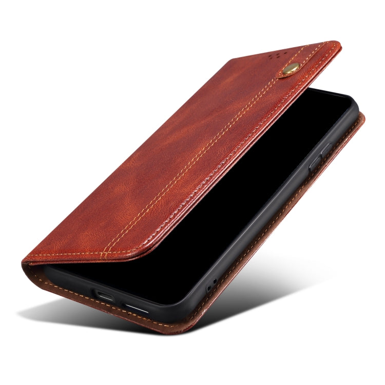 For Realme 10 4G Oil Wax Crazy Horse Texture Leather Phone Case(Brown) Eurekaonline