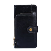 For Realme 10 4G Zipper Bag Leather Phone Case(Black) Eurekaonline