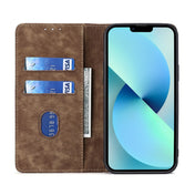 For Realme 10 Pro+ 5G RFID Anti-theft Brush Magnetic Leather Phone Case(Brown) Eurekaonline