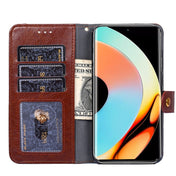 For Realme 10 Pro+ 5G Zipper Bag Leather Phone Case(Brown) Eurekaonline