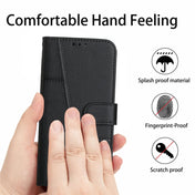For Realme 10 Pro Stitching Calf Texture Buckle Leather Phone Case(Black) Eurekaonline