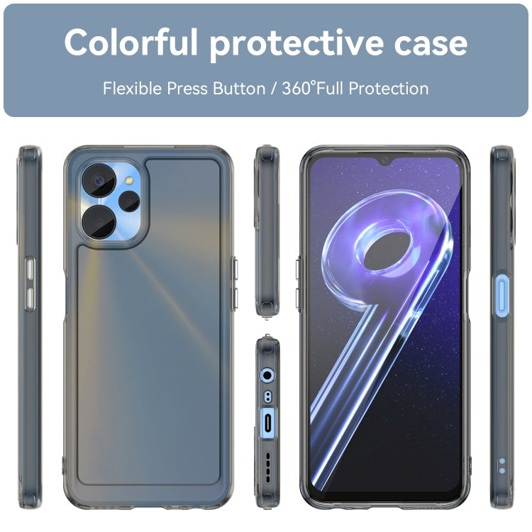 For Realme 10S 5G Candy Series TPU Phone Case(Transparent Grey) Eurekaonline