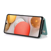 For Samsung Galaxy A42 5G Double Buckle Mandala PU+TPU Phone Case(Green) Eurekaonline