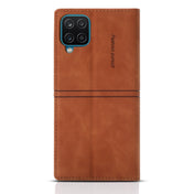 For Samsung Galaxy A42 5G Dream Magnetic Suction Business Horizontal Flip PU Leather Case with Holder & Card Slot & Wallet(Brown) Eurekaonline